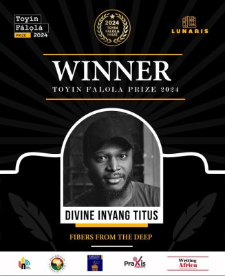 Divine Inyang has won the 2024 Toyin Falola Prize