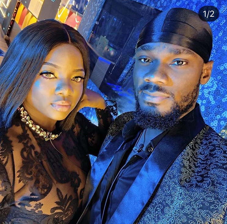 Dorathy and Prince At The Big brother nigeria house