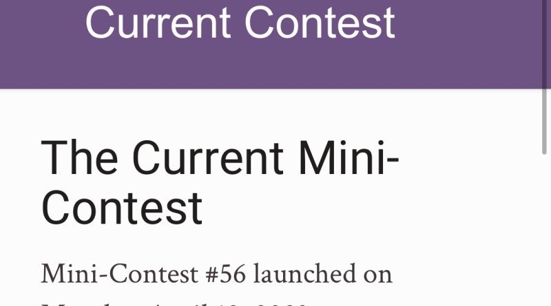 The Current Mini-Contest