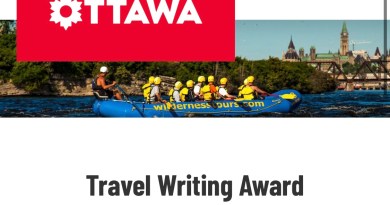 Ottawa Tourism Travel Writing Award