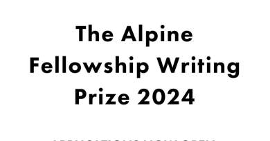 The Alpine Writing Fellowship Award