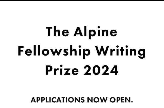 The Alpine Writing Fellowship Award