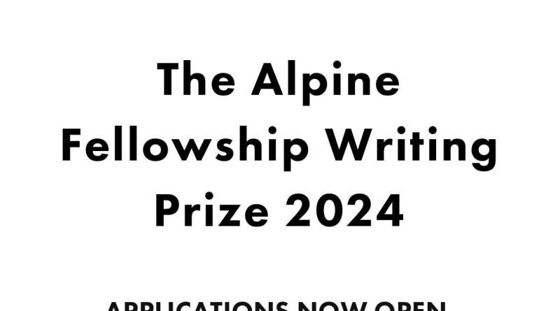 The Alpine Writing Fellowship Award