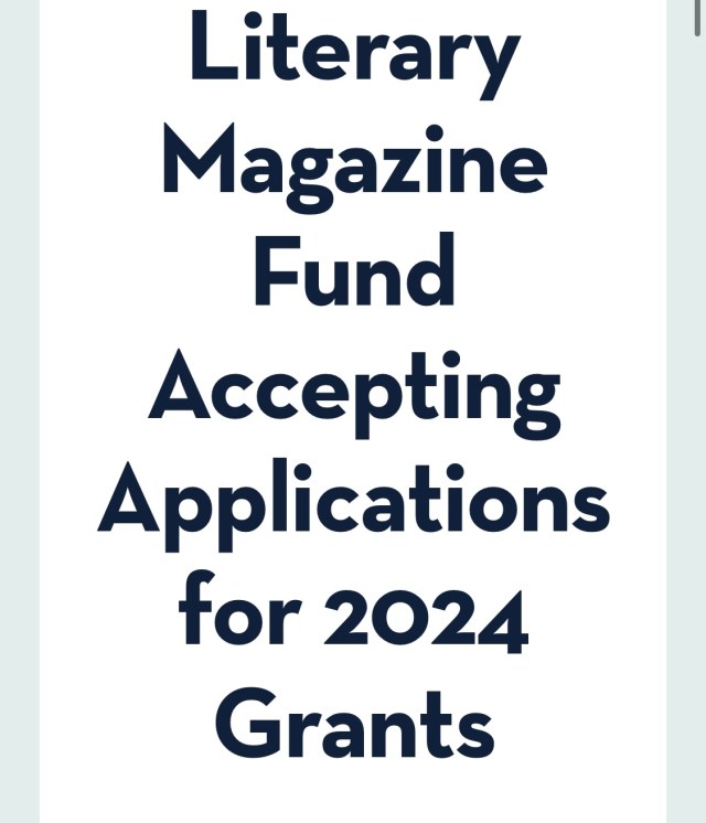 Literary Magazine Fund Accepting Applications for 2024 Grants!