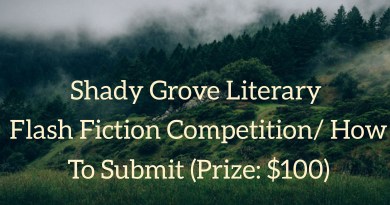 Shady Grove Literary Flash Fiction Competition