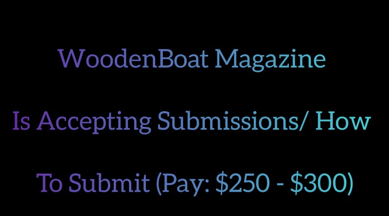 Submission Information for WoodenBoat Magazine