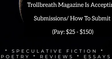 Trollbreath Magazine Is Accepting Submissions/ How To Submit (Pay: $25 - $150)