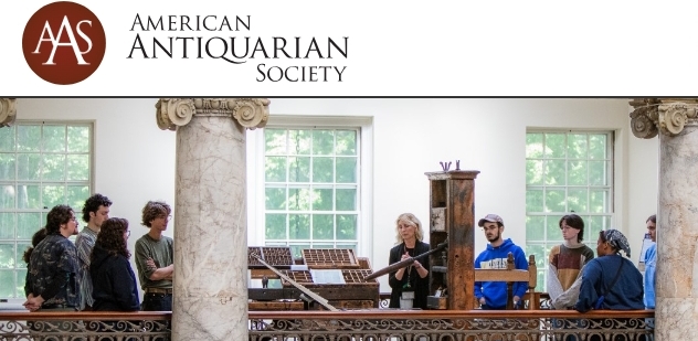 The American Antiquarian Society Fellowships, Web page and logo.