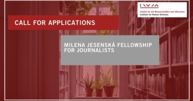 Milena Jesenká Fellowship Program call for applications Logo