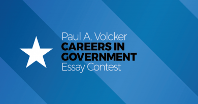 he Paul A. Volcker Careers in Government Essay Contest