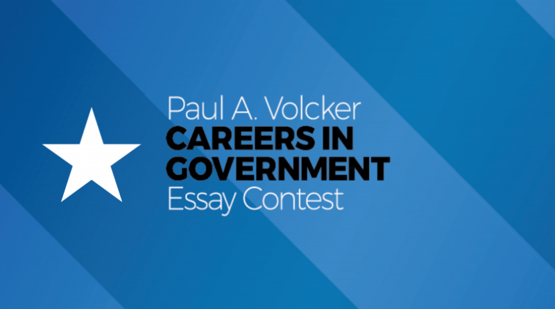 he Paul A. Volcker Careers in Government Essay Contest