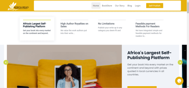 Africa Read Website for publishing stories as an Okadabooks alternatives