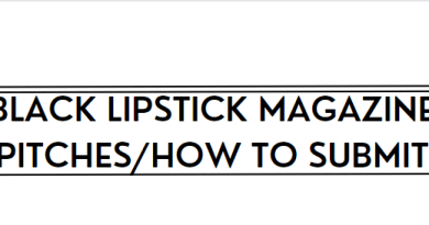 Black Lipstick Magazine Pitches