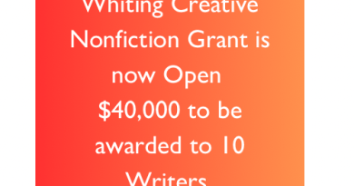 Whiting Creative Nonfiction Grant