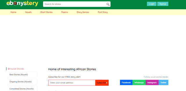 Home for Interesting African Stories as an Okadabooks alternatives.