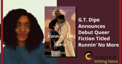 G.T. Dipe Announces Debut Queer Fiction Titled Runnin’ No More