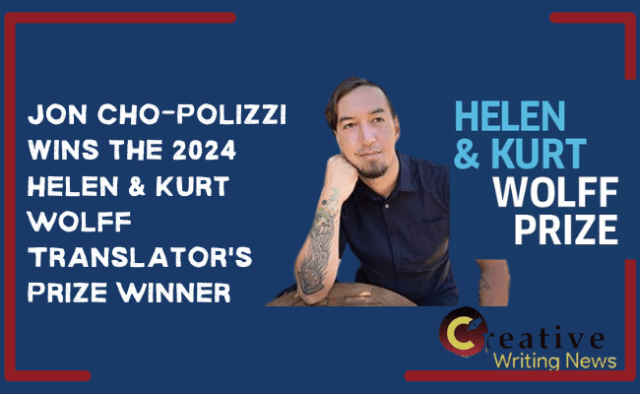 Jon Cho-Polizzi wins the 2024 Helen & Kurt Wolff Translator's Prize Winner