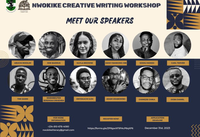 Nwokike Creative Writing Workshop Speakers