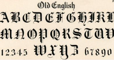 Old English Font for Attractive Writing