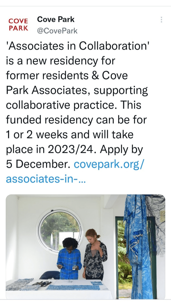 cove park residency