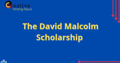 The David Malcolm Scholarship blue flyer