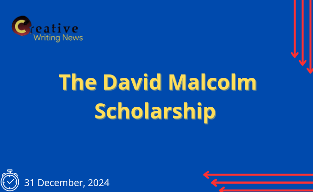 The David Malcolm Scholarship blue flyer