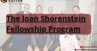 The Joan Shorenstein Fellowship Program, Flyer, Creative writing news.